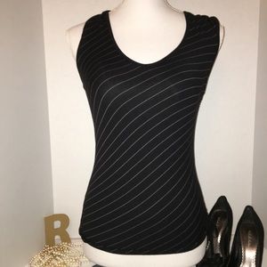 BANANA REPUBLIC (S) Sleeveless Blk/Wht dress top